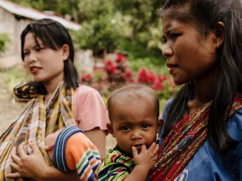 Women with children part of health programmes