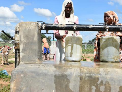 OFDA-funded water project in Sudan, September 2020
